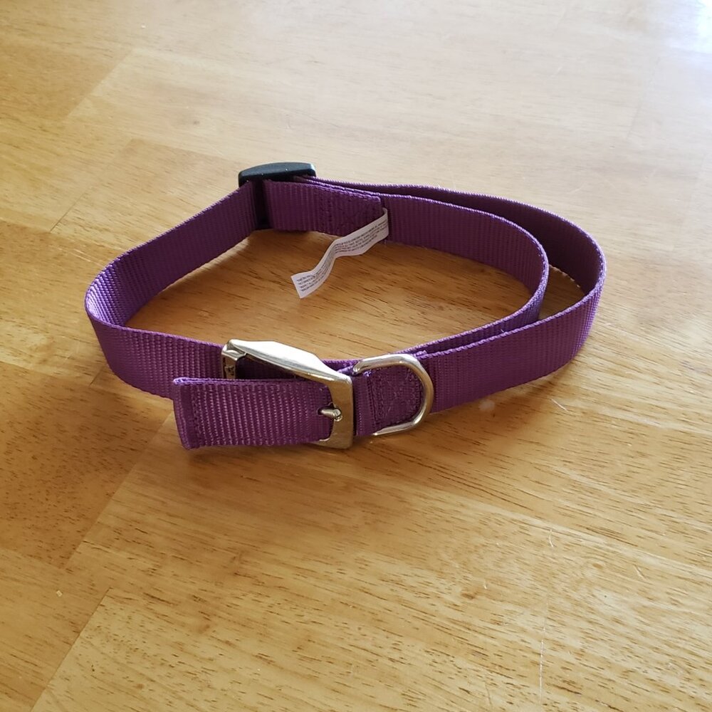 NWOT Large Purple Heavy Duty Dog Collar